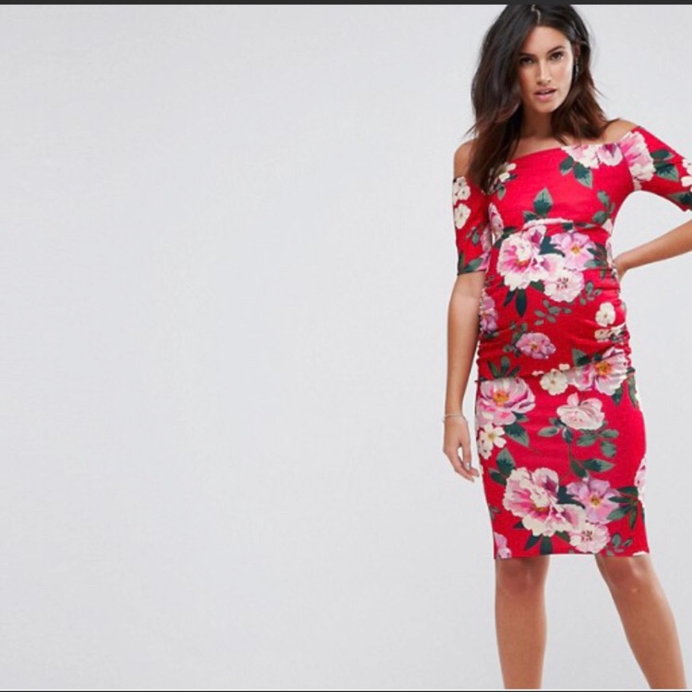 ASOS maternity floral dress